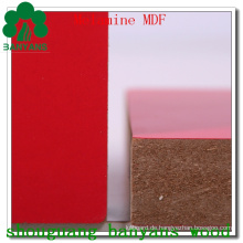 Red Color Melamin laminierte MDF-Platten